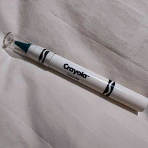 Crayola face crayon steel blue